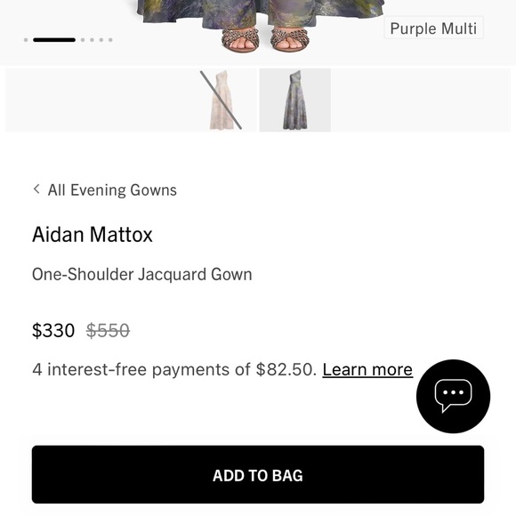 Formal Evening Gown One Shoulder Blue Purple Green Textured Abstract Pattern US4 - Picture 7 of 9